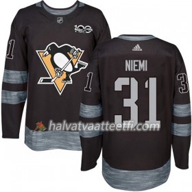 Miesten NHL Pittsburgh Penguins Pelipaita Antti Niemi 31 1917-2017 100th Anniversary Adidas Musta Authentic